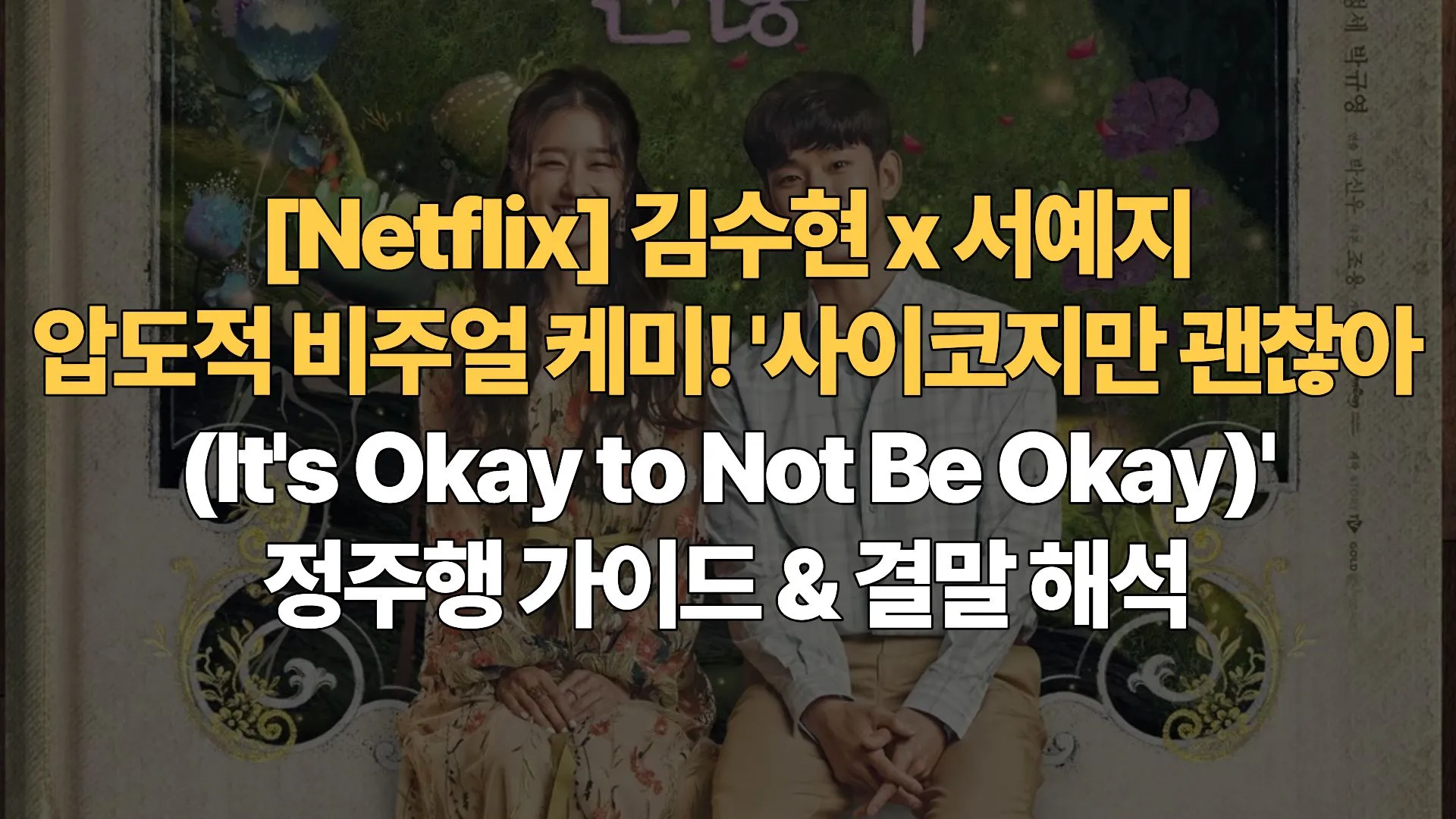 [Netflix] 김수현 x 서예지 압도적 비주얼 케미! ‘사이코지만 괜찮아 (It’s Okay to Not Be Okay)’ 정주행 가이드 & 결말 해석