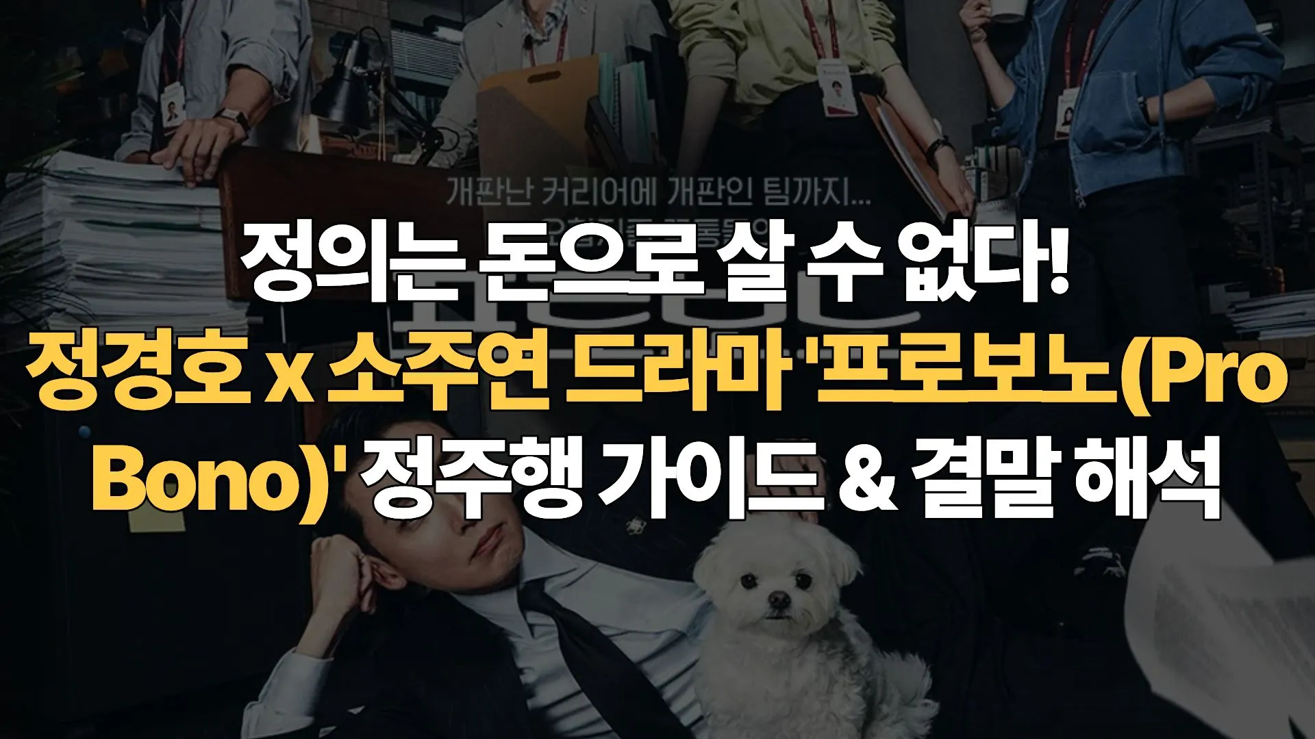 정의는 돈으로 살 수 없다! 정경호 x 소주연 드라마 ‘프로보노(Pro Bono)’ 정주행 가이드 & 결말 해석