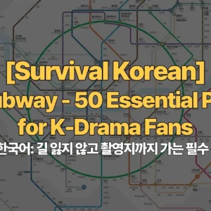 Survival-Korean-Ep3-Subway-50-Essential-Phrases-for-K-Drama-Fans-지하철-생존-한국어-길-잃지-않고-촬영지까지-가는-필수-문장-50가지