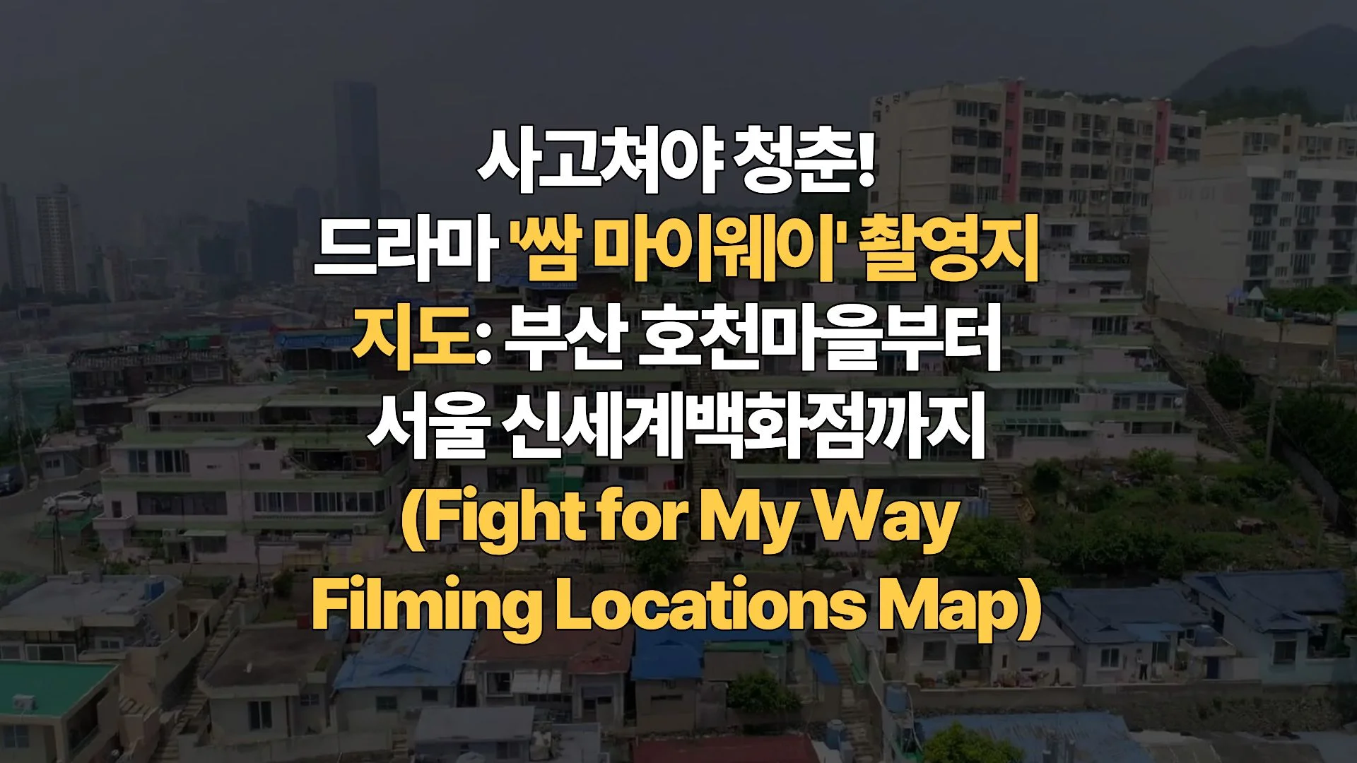 사고쳐야 청춘! 드라마 ‘쌈 마이웨이’ 촬영지 지도: 부산 호천마을부터 서울 신세계백화점까지 (Fight for My Way Filming Locations Map)